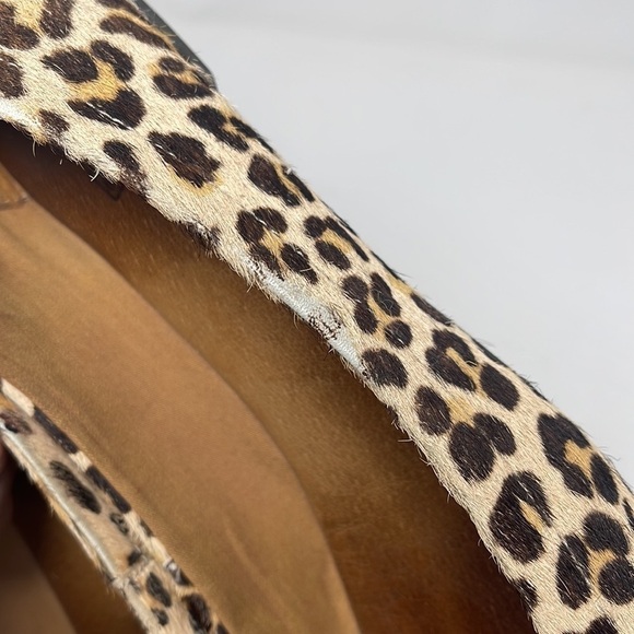 Sperry Calf Hair Leopard and Gold Slip On Shoe - Picture 8 of 13